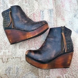 Bed Stu platform wedge boots